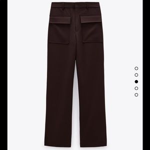 ZARA BROWN POCKET PANTS PART OF SET NWT